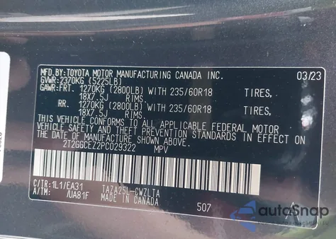 2023 Lexus Nx 350 Premium z USA, uszkodzony, nr VIN 2T2GGCEZ2PC029322